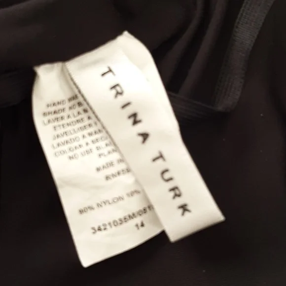 Trina Turk Birds Of Paradise One Piece Swimsuit Size 14 - Picture 9 of 10